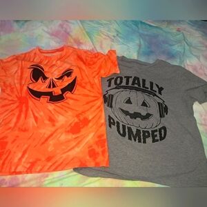 2 boys Halloween shirts